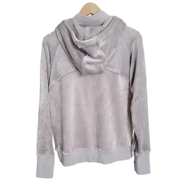 Athleta Triumph Hoodie In Double Cozy Karma in Norwegian Grey - Picture 13 of 16